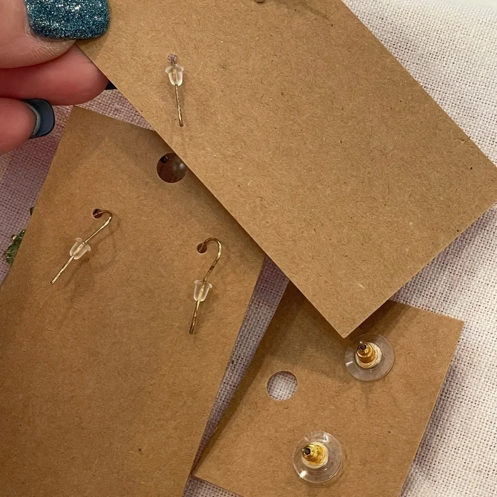 💐5/25 3 pair lot bundle vintage shell glass bead faux pearl dangle drop earring